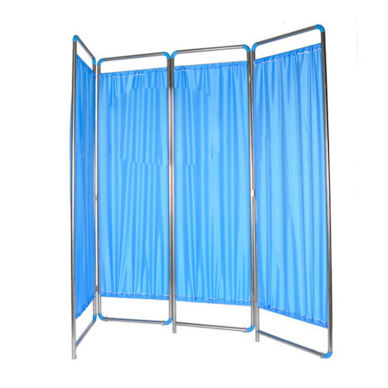 Hospital with screen partition mobile care stainless steel simple folding screen