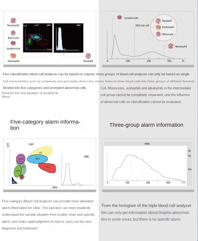 Automatic Blood Analyzer 5-category blood cell blood routine blood cell testing