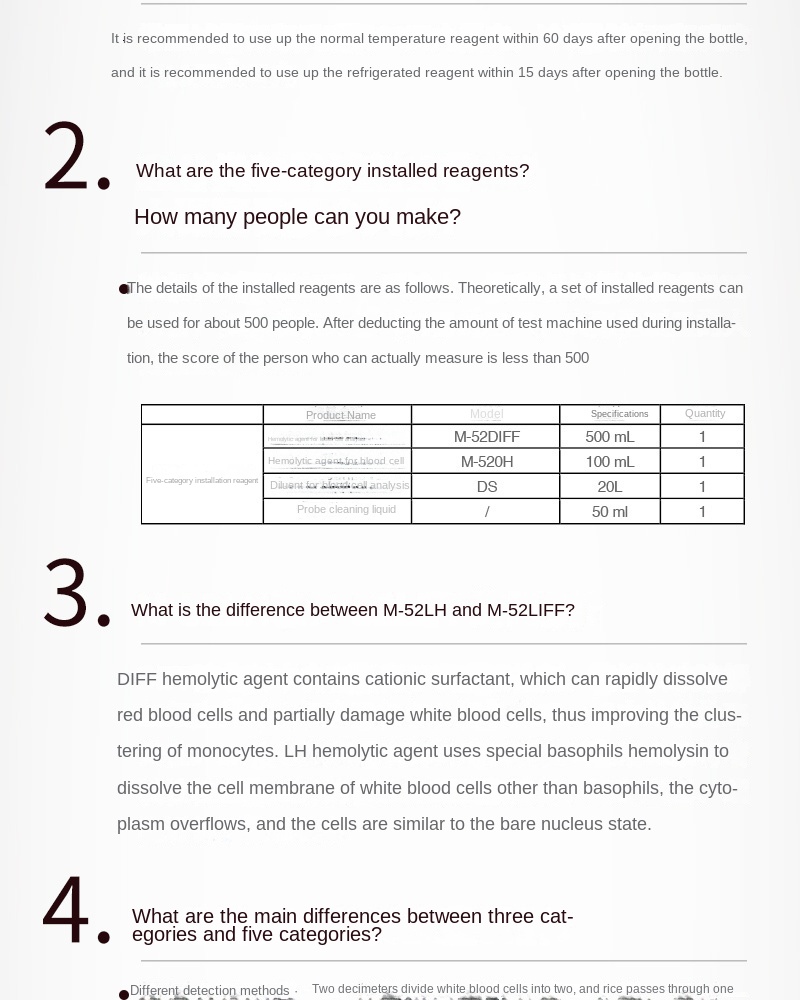 Automatic Blood Analyzer 5-category blood cell blood routine blood cell testing