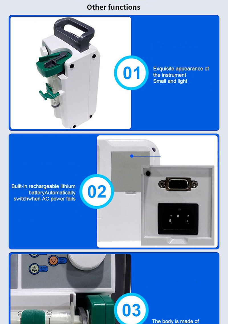 Medical Micro Pump Syringe Pump IV Infuser High Precision Syringe Pumps