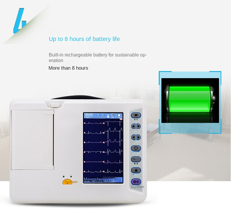 Six electrocardiogram machine twelve-lead automatic analysis diagnosis