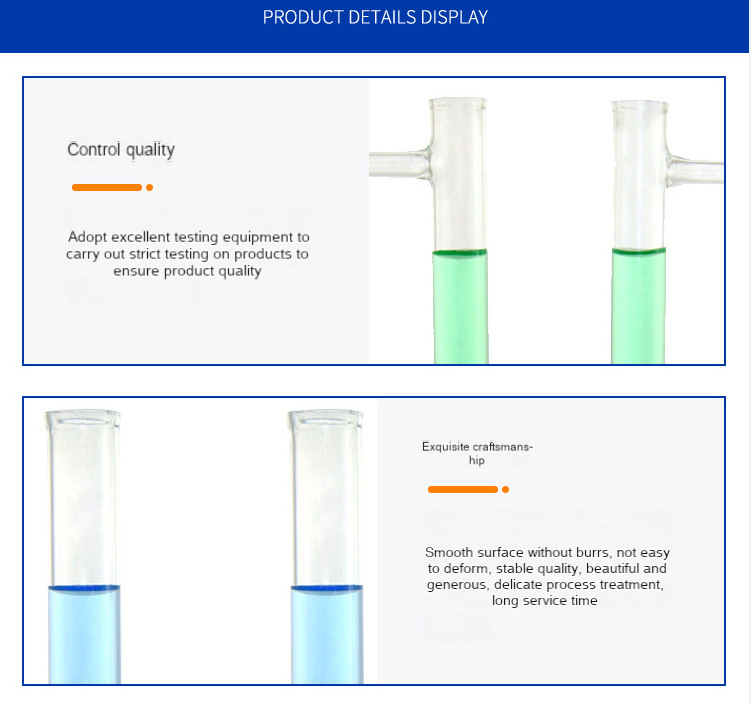 U-shaped drying tube glass instrument transparent glass experiment