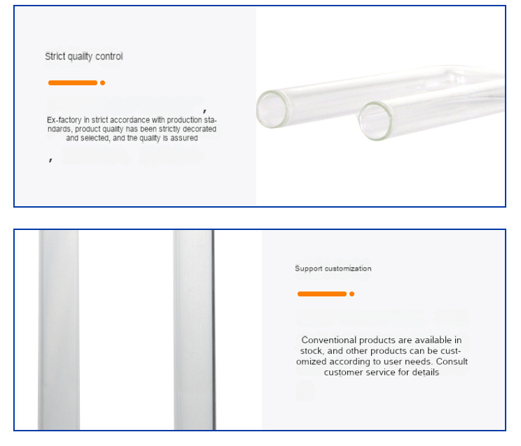 U-shaped drying tube glass instrument transparent glass experiment