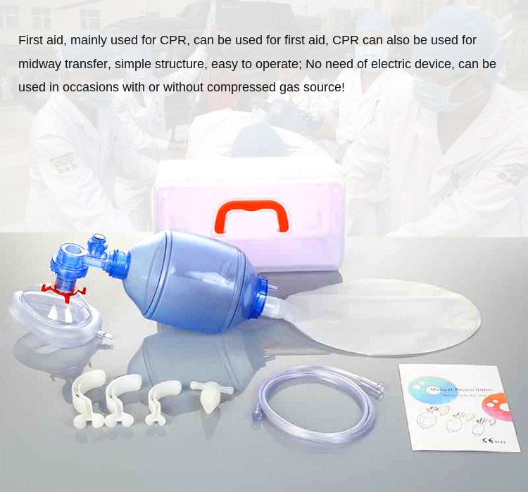 PVC disposable simple respirator CPR training first aid manual resuscitator Manufacturer