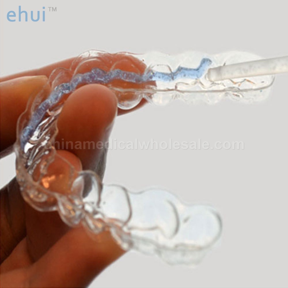 Gel whitening dental teeth braces