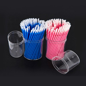 Dental Oral Single Applicator Long Hair Brush Disposable Fluoride Applicator Brush Flexible Use