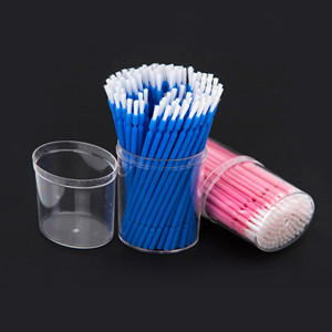 Dental Oral Single Applicator Long Hair Brush Disposable Fluoride Applicator Brush Flexible Use