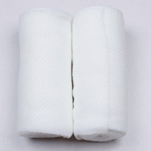 The manufacturer sells all cotton wrinkle bandages