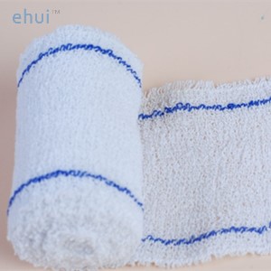 All cotton wrinkle bandage candy wrap aluminum buckle the white blue line