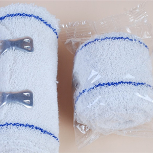 All cotton wrinkle bandage candy wrap aluminum buckle the white blue line