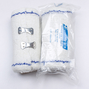 ll cotton corrugated bandage aluminum buckle white blue line first aid kit