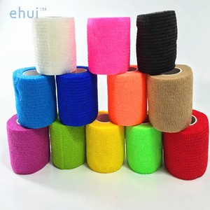 Color medical elastic self adhesive bandage scar pressure wrist protector knee elbow