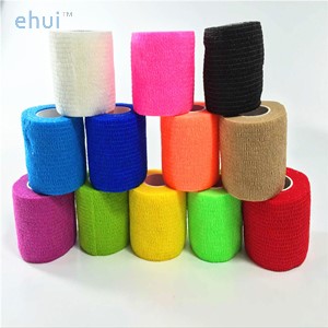 Medical nonwoven self adhesive bandage elasticity