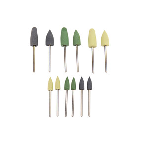 Dental material resin base polishing set silicone grinding head