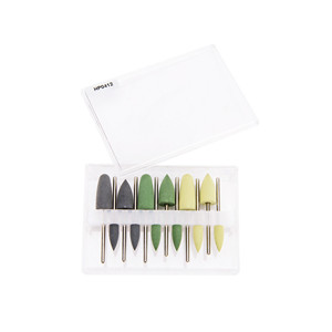 Dental material resin base polishing set silicone grinding head