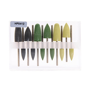 Dental material resin base polishing set silicone grinding head