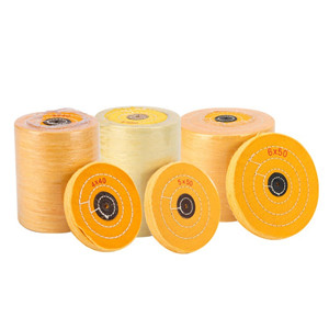 Dental yellow cotton wheel polishing cloth round pearl cloth wheel