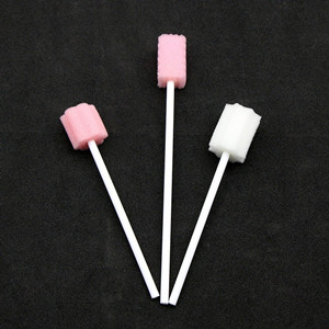 Disposable dental care and cleaning sponge stick stick