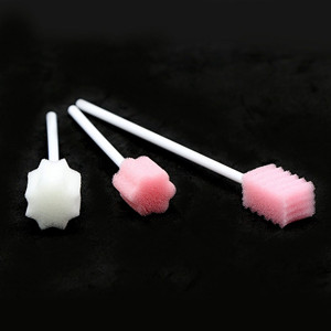 Disposable dental care and cleaning sponge stick stick