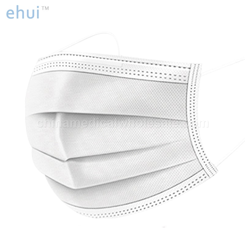 Disposable mask civilian three-layer non-woven meltblown protective mask