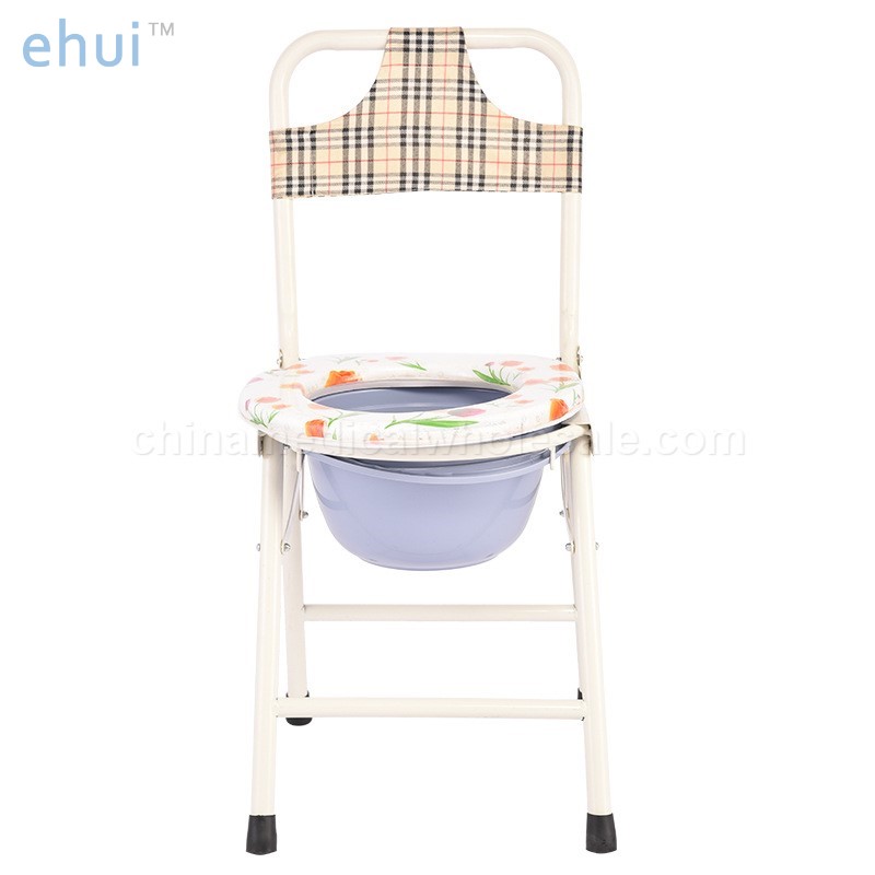 Supply high back folding toilet chair manufacturer