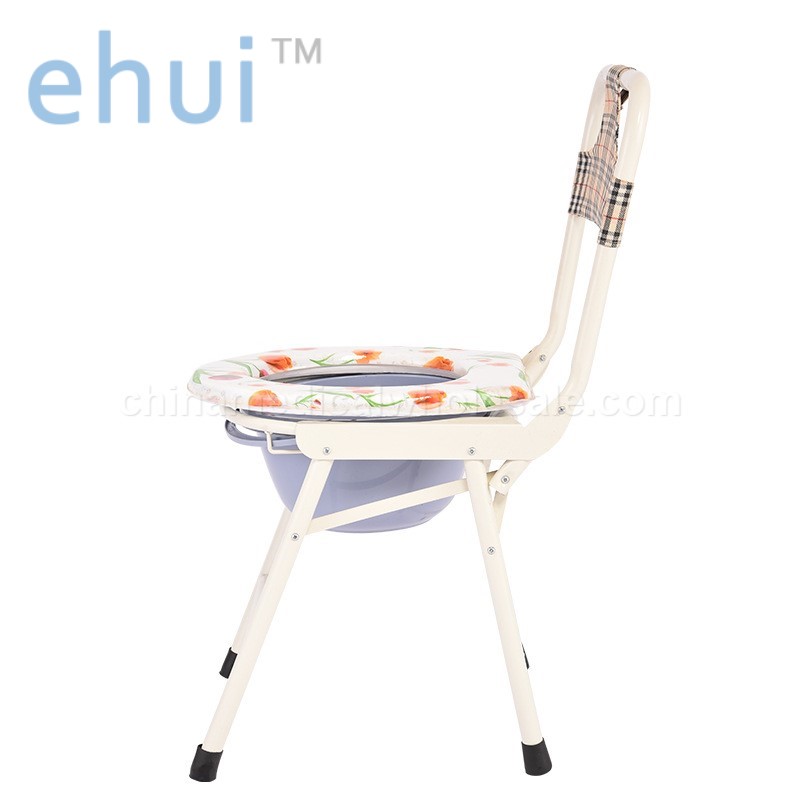 Supply high back folding toilet chair manufacturer