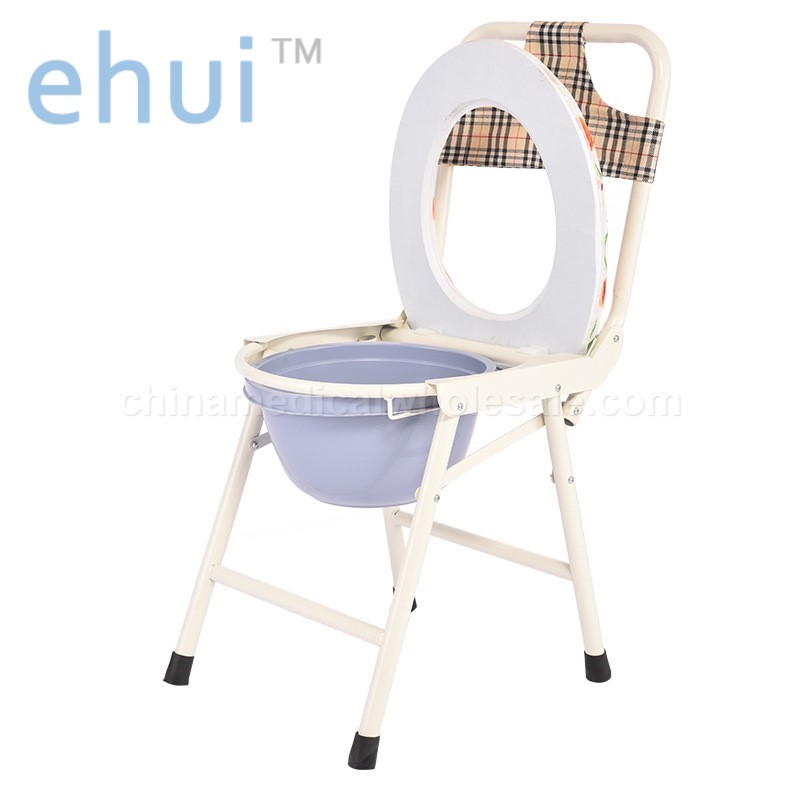 Supply high back folding toilet chair manufacturer