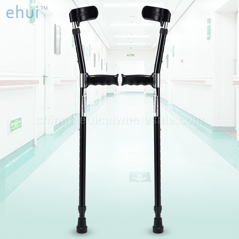 Manufacturer of direct selling aluminum alloy portable rehabilitation walking aid underarm crutches