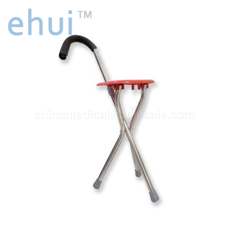 Direct selling stainless steel walking stick and stool for mountaineering