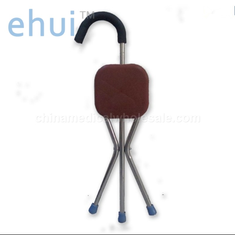 Direct selling stainless steel walking stick and stool for mountaineering