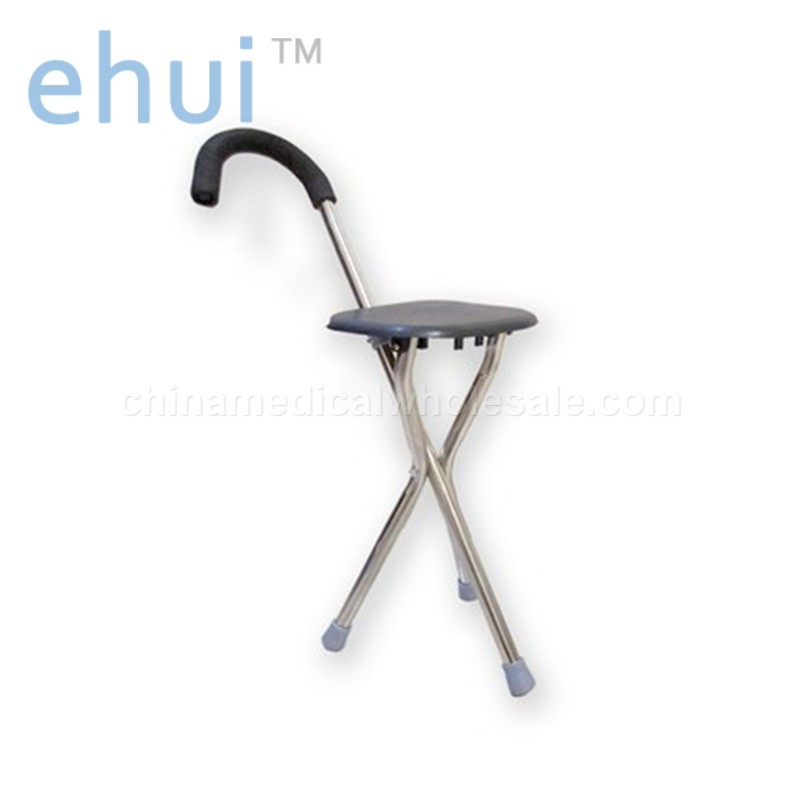 Direct selling stainless steel walking stick and stool for mountaineering