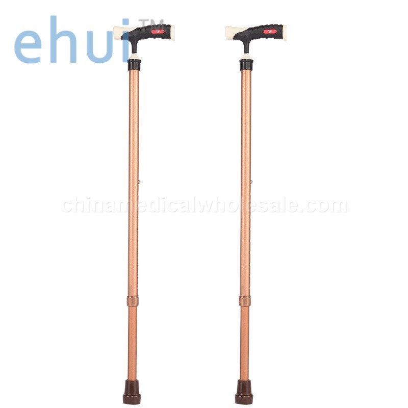 Supply outdoor mountaineering aluminum alloy telescopic crutch manufacturer