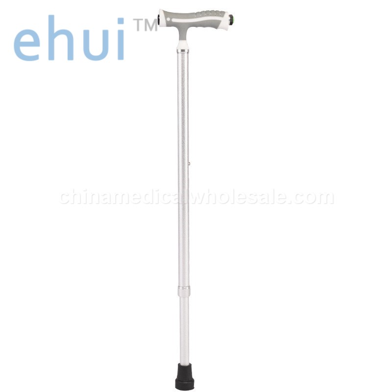 Supply outdoor mountaineering aluminum alloy telescopic crutch manufacturer