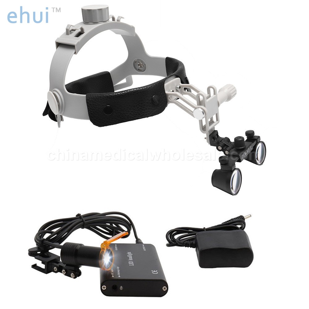 Head mounted oral cavity magnifier plastic lamp