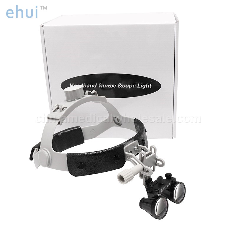 Head mounted oral cavity magnifier plastic lamp