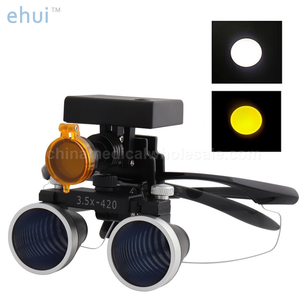 Oral medicine binocular operation magnifying glass black blue stereoscopic headlamp