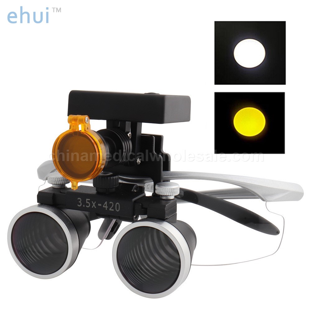 Oral medicine binocular operation magnifying glass black blue stereoscopic headlamp