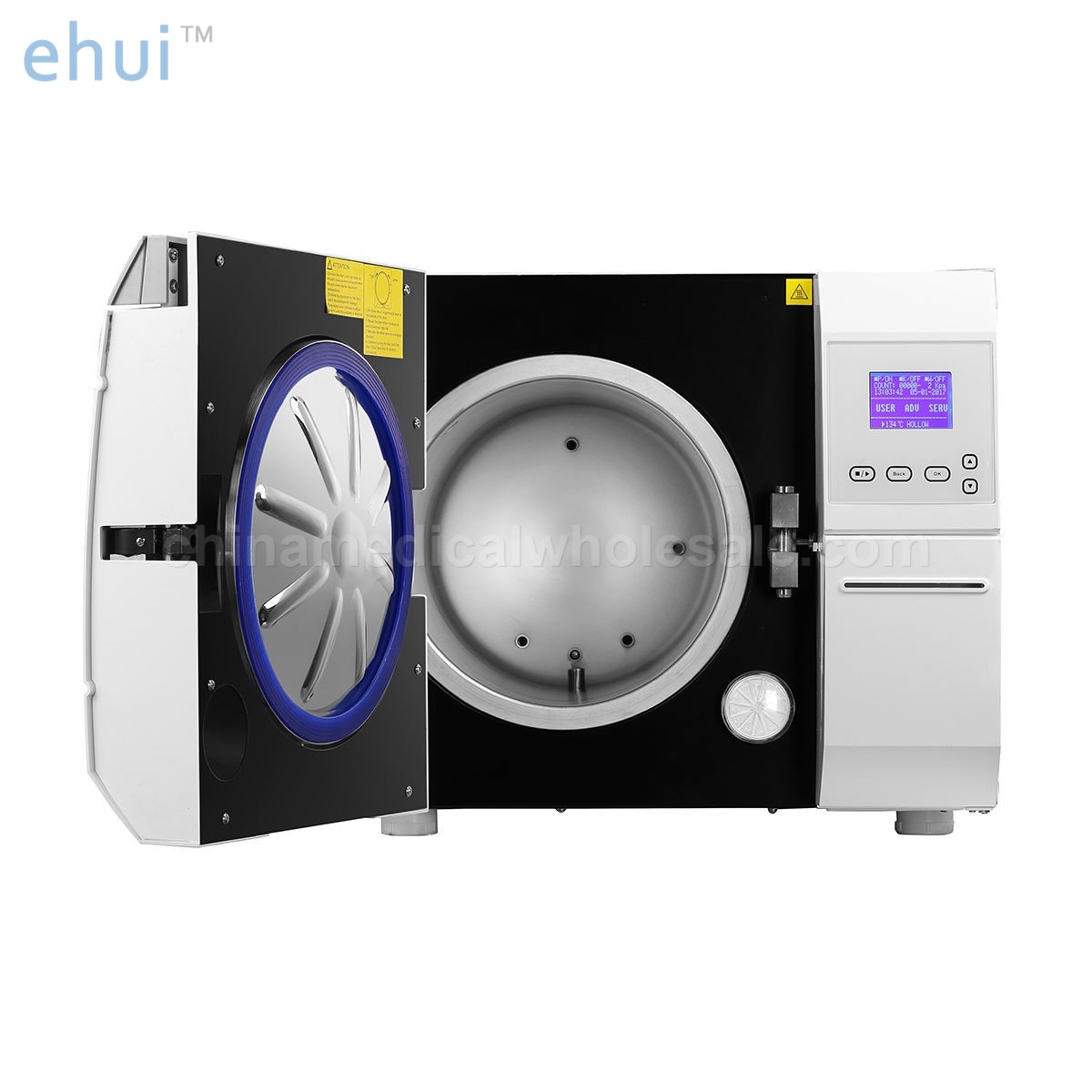 Reasonable price horizontal medical autoclave with waste water tank