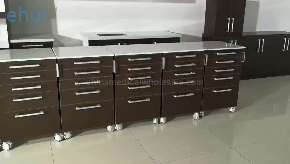 Sterilization Dental Cabinet Clinic Hospital Furniture Medical Mobile Cart Cabinet