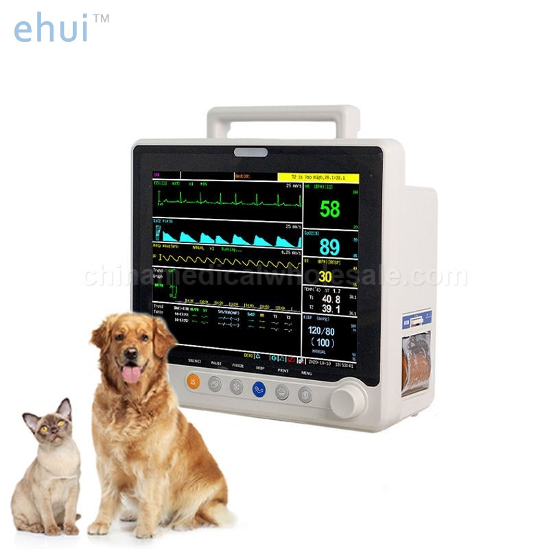 Portable veterinary vital signs monitor