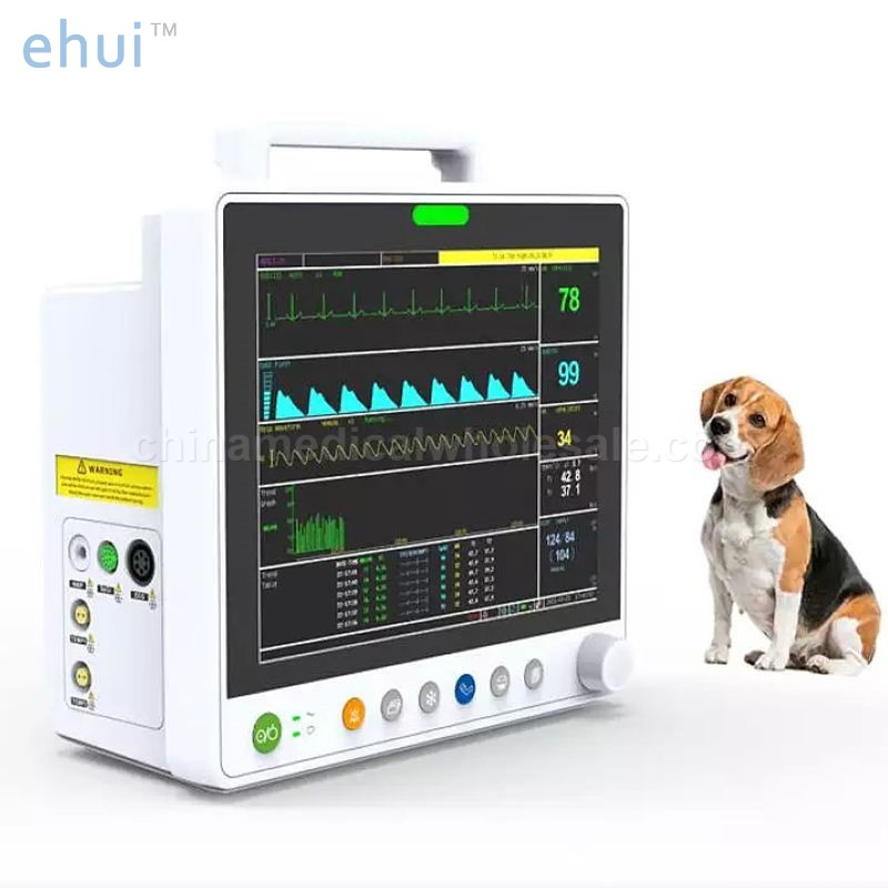 Portable veterinary vital signs monitor