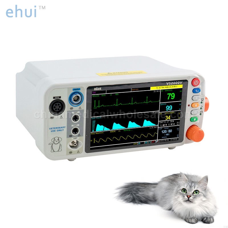 Veterinary portable anesthesia machine and monitor