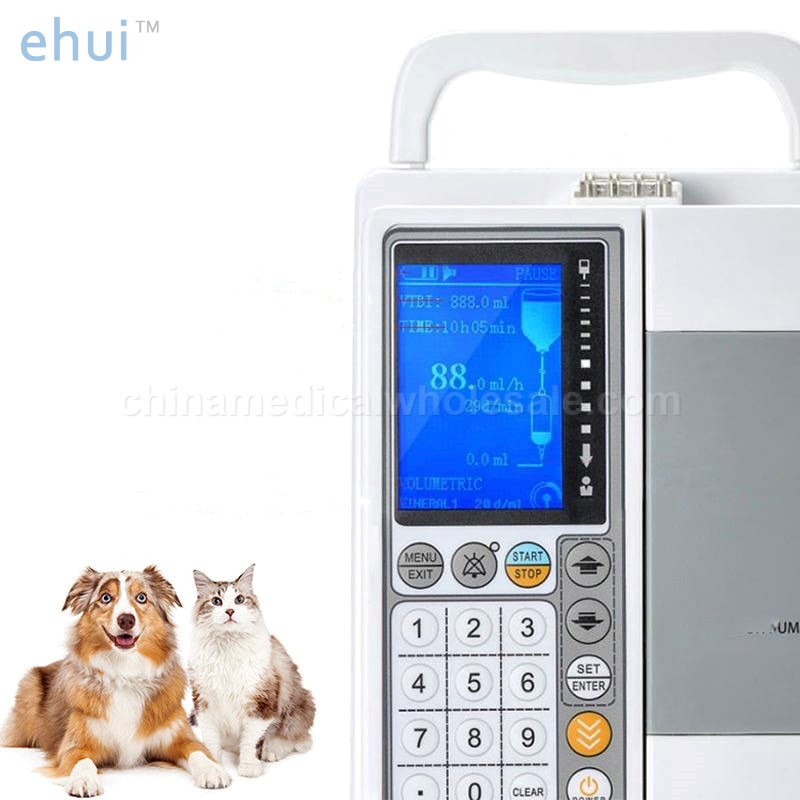 High precision LCD dog cat veterinary infusion peristaltic pump