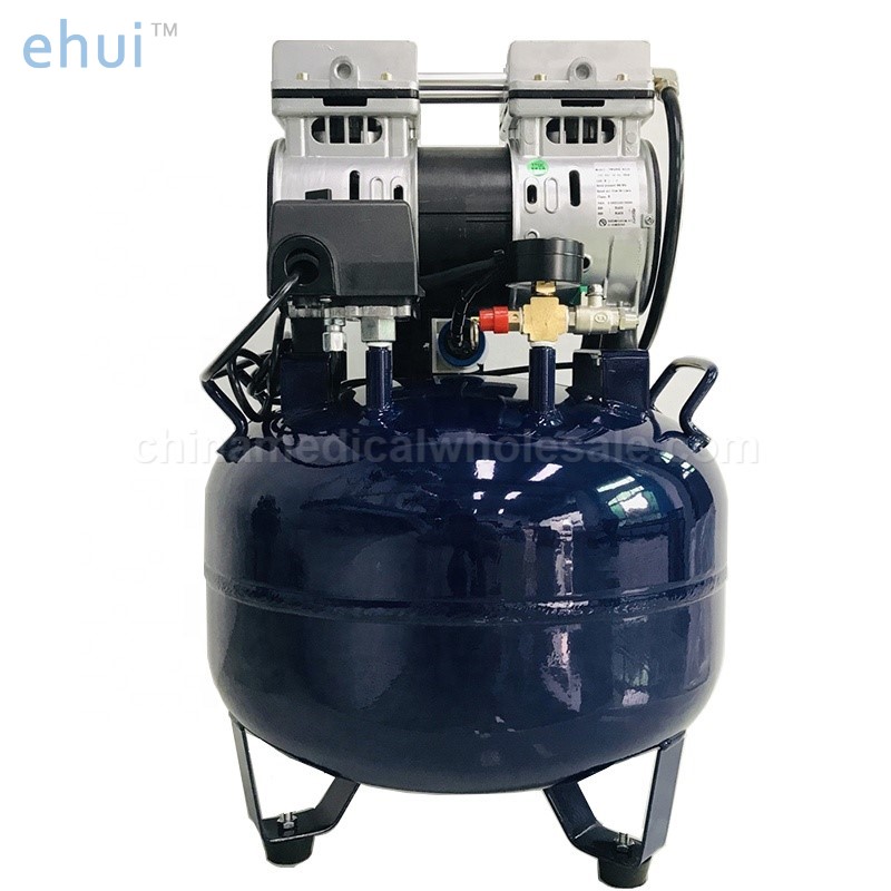 Dental silent oil-free air compressor