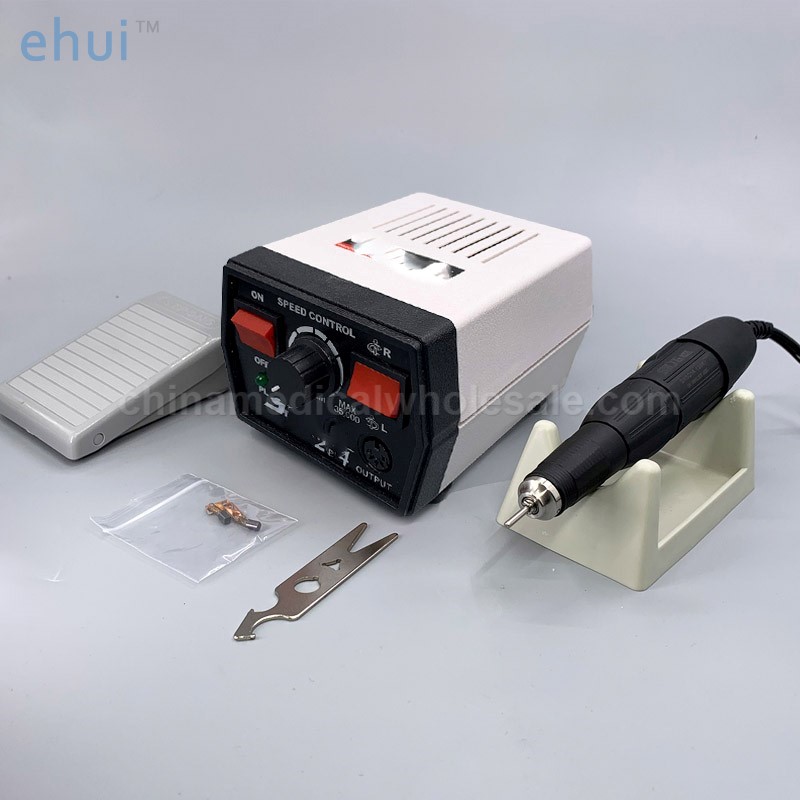 Portable dental equipment laboratory use of wire drawing electric powerful dental micromotor