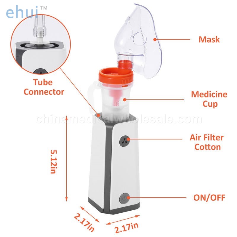 Portable DC nebulizer for asthma rechargeable medical nebulizer