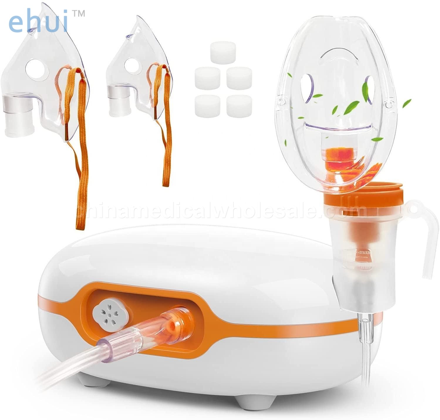 Compact Cool Mist Compressor Nebulizer Breathing System for Children and Adults