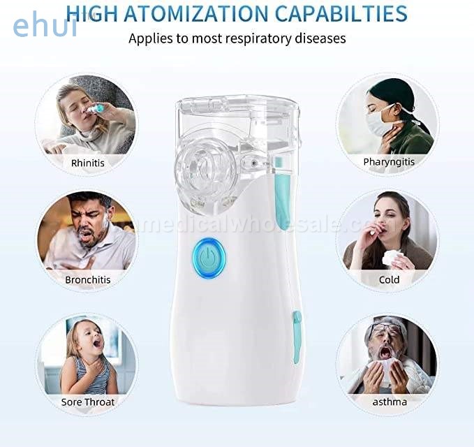 Inhaler detachable battery portable ultrasonic mesh atomizer