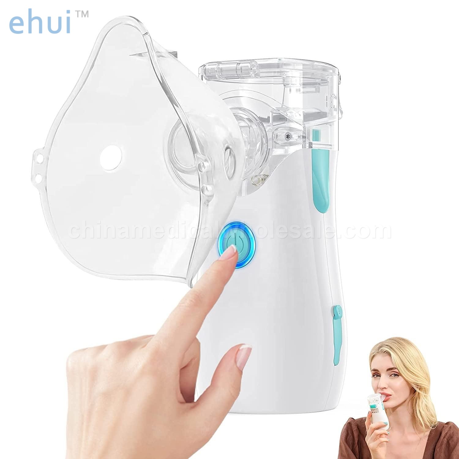 Inhaler detachable battery portable ultrasonic mesh atomizer