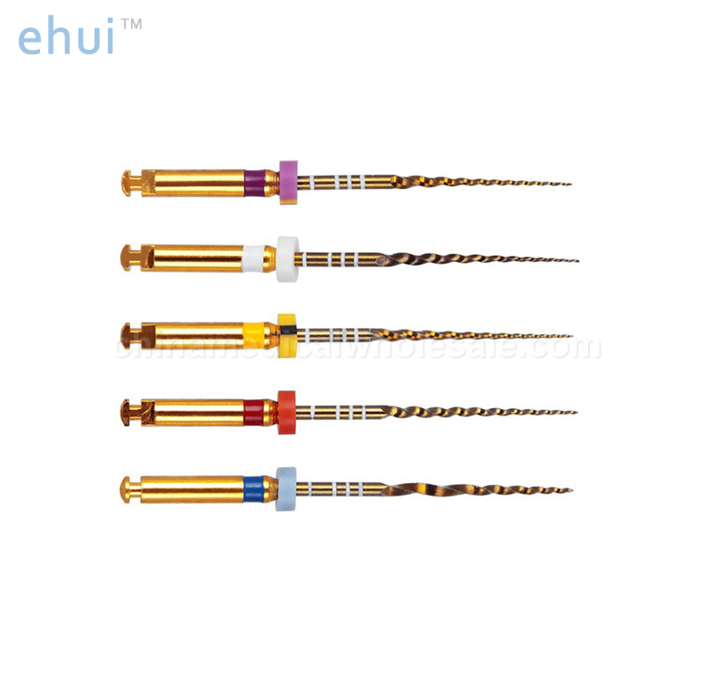 Thermally activated super rotary file for dental pulp